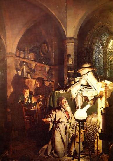 Joseph wright of derby The Alchemist Discovering Phosphorus or The Alchemist in Search of the Philosophers Stone